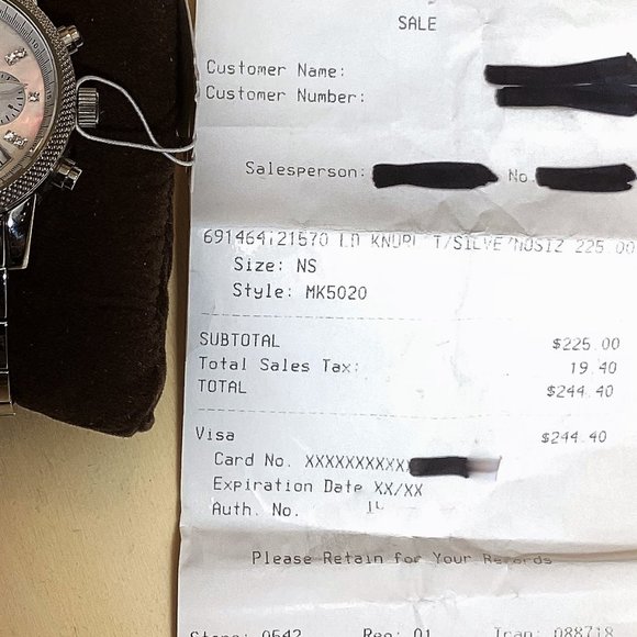 Watch, Michael Kors MK-5020 Stainless Steel Watch with Diamond Numeral Face - Picture 5 of 7